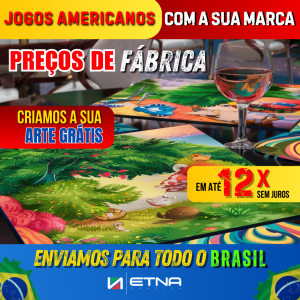 Jogos Americanos Jogos Americanos 24,8 x 36 cm CMYK/Pantone Impressão Offset Corte Reto Impresso 1 lado