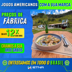 Jogos Americanos Jogos Americanos 32 x 46 cm CMYK/Pantone Impressão Offset Corte Reto Impresso 1 lado