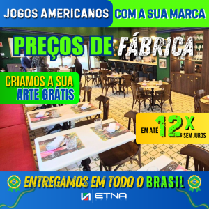 Jogos Americanos Jogos Americanos 21,5 x 30 cm CMYK/Pantone Impressão Offset Corte Reto Impresso 1 lado
