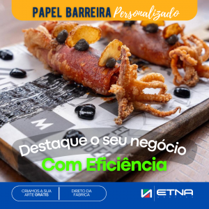 Papel Antigordura Papel Barreira 37 gr/m² 23x33 cm CMYK/Pantone Impressão Offset Corte Reto Pacote