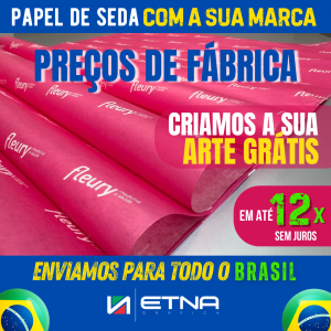 Papel de Seda Papel Seda 35 gr/m² 22x22 cm CMYK/Pantone Impressão Offset Corte Reto 